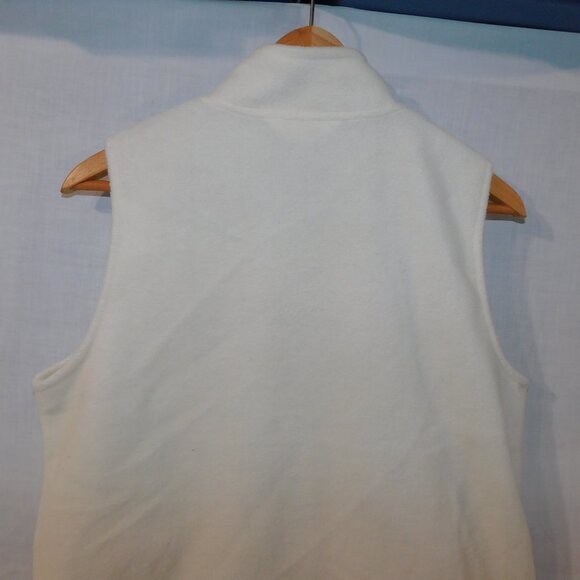 Northern Reflections Womens S Off White Full Zip Fleece Vest Polar Bears - Picture 10 of 11